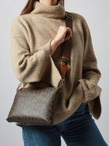 Cross Body Tas Regina Re Valentino Bruin regina re VBS9IS17-vue-porte